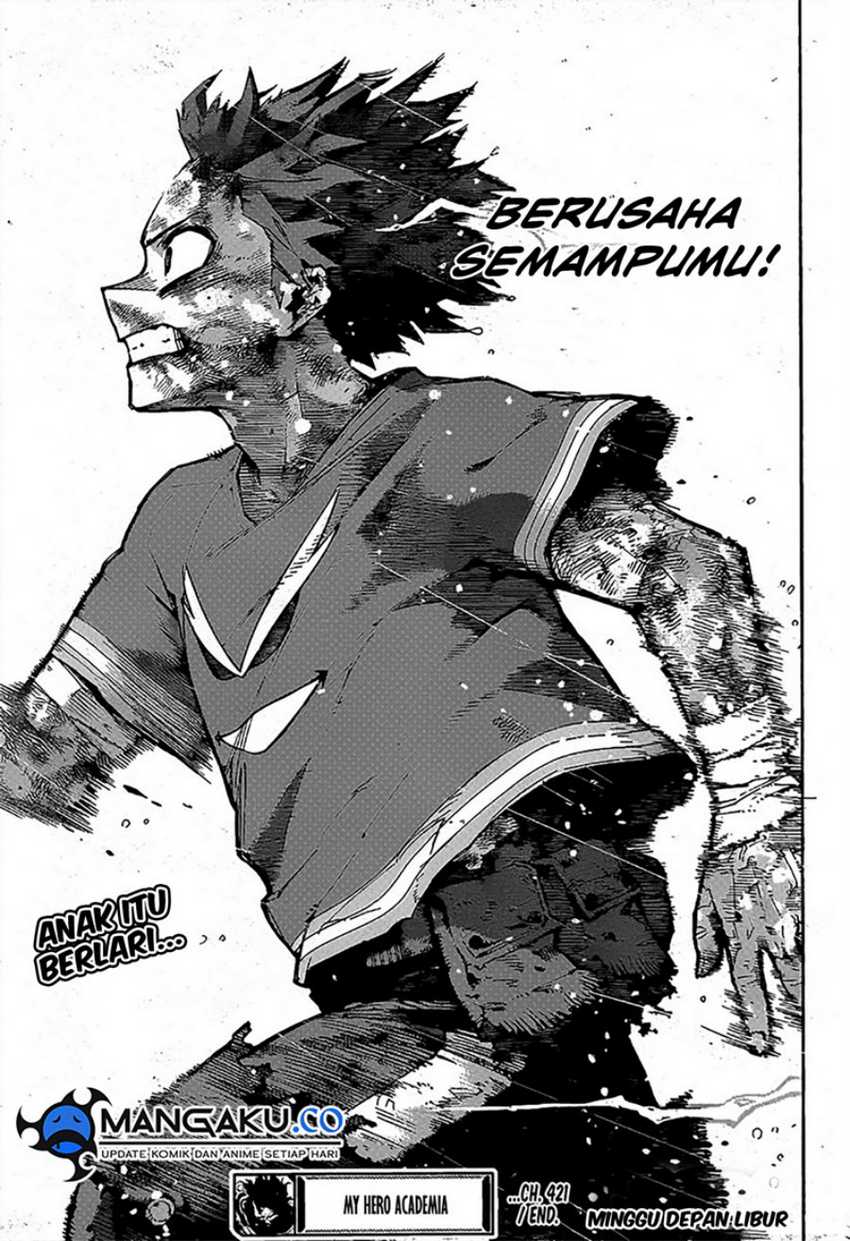 Boku no Hero Academia Chapter 421 Gambar 14