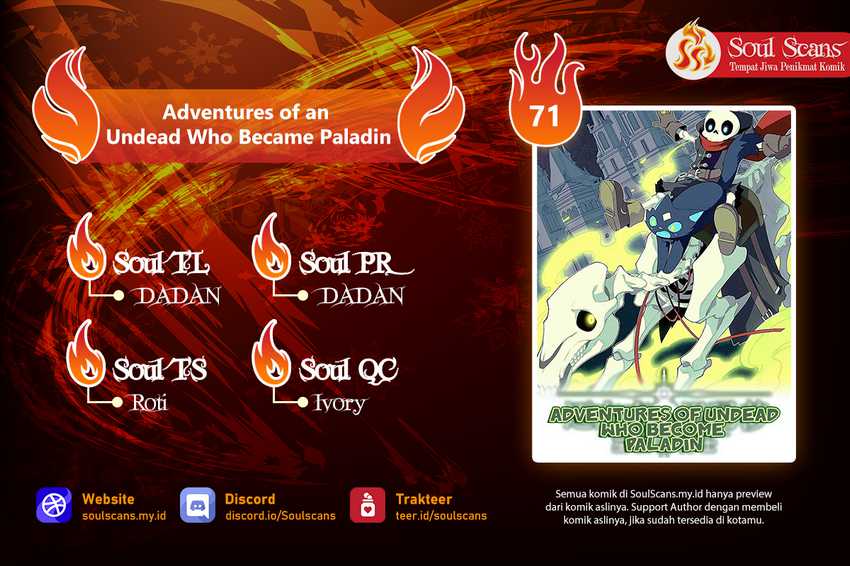 Baca Komik Adventures of an Undead Who Became Paladin Chapter 71 Gambar 1