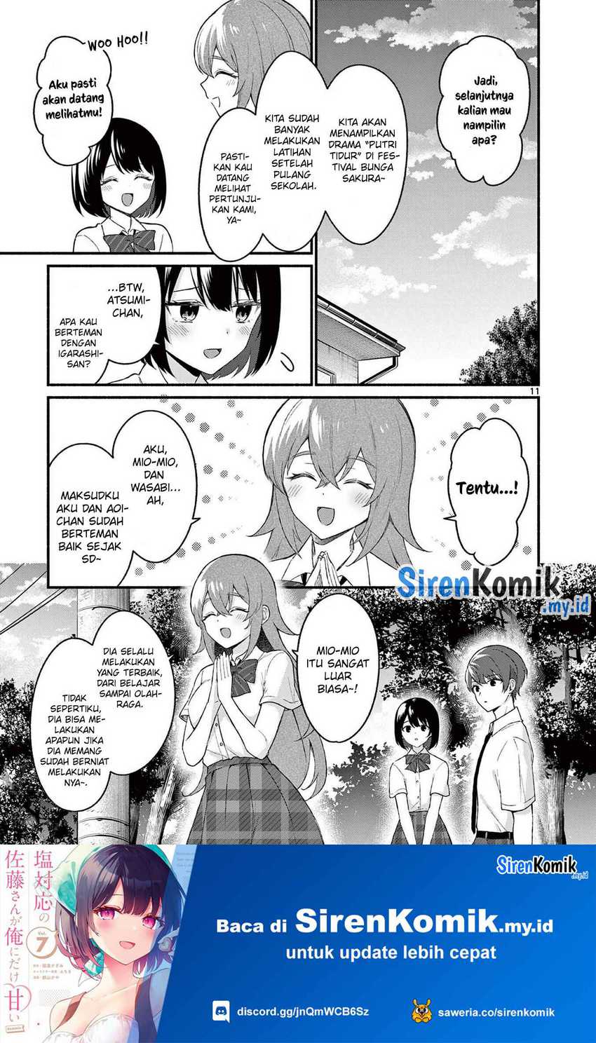 Shiotaiou no Sato-san ga Ore ni dake Amai Chapter 52 Gambar 12