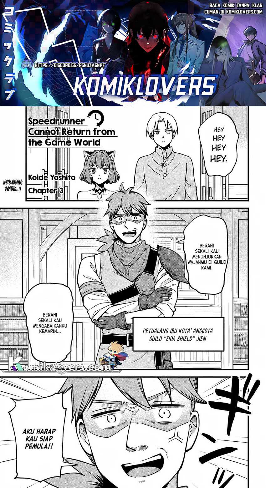 Baca Manga RTA Sousha wa Game Sekai kara Kaerenai Chapter 3 Gambar 2
