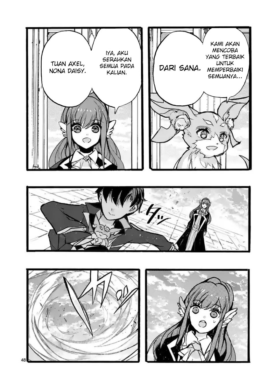 Saikyo Shoku <Ryukishi> Kara Shokyu Shoku <Hakobiya> Ni Nattano Ni, Naze Ka Yushatachi Kara Tayoraretemasu Chapter 44 Gambar 52