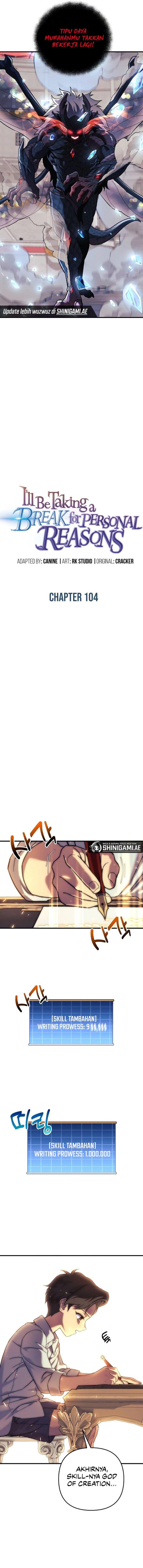 I’ll be Taking a Break for Personal Reasons Chapter 104 Gambar 4