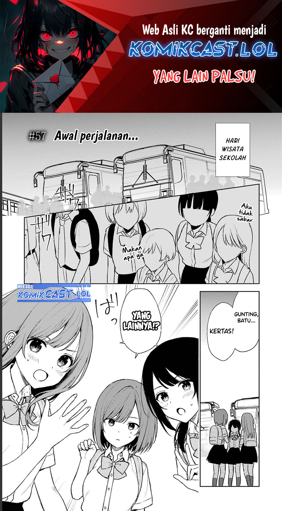 Baca Manga Chikan Saresou ni Natteiru S-kyuu Bishoujo wo Tasuketara Tonari no Seki no Osanajimi datta Chapter 57 Gambar 2