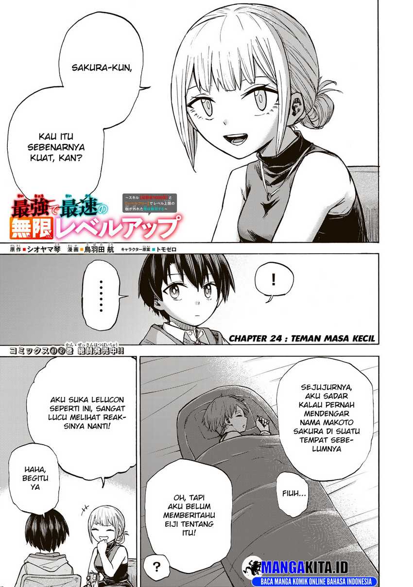 Baca Manga Saikyou de Saisoku no Mugen Level Up Chapter 24 bahasa Indonesia Gambar 2