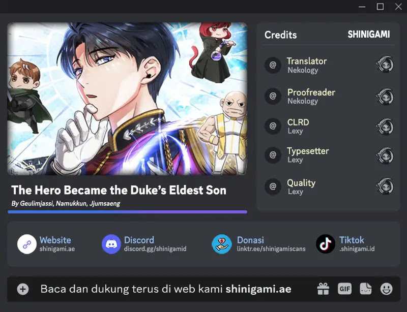 Baca Komik The Hero Became The Duke’s Eldest Son Chapter 24 Gambar 1