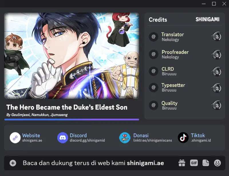 Baca Komik The Hero Became The Duke’s Eldest Son Chapter 19 Gambar 1