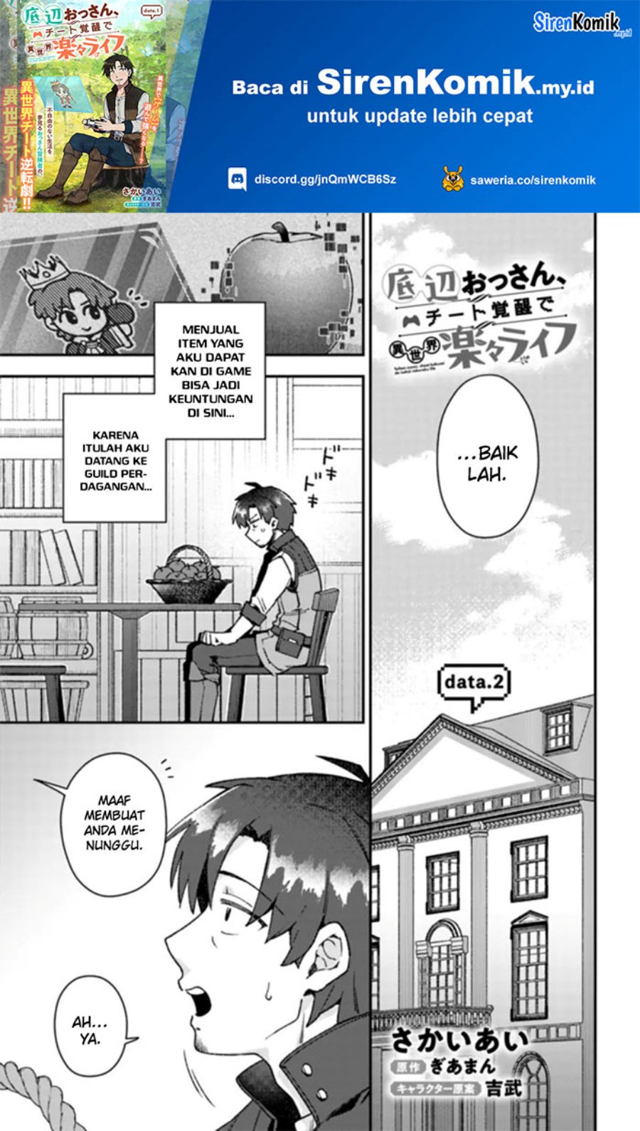 Baca Manga, Manhua Teihen Ossan, Cheat Kokusei de Isekai Rakuraku Life Chapter 2 bahasa Indonesia Gambar 2