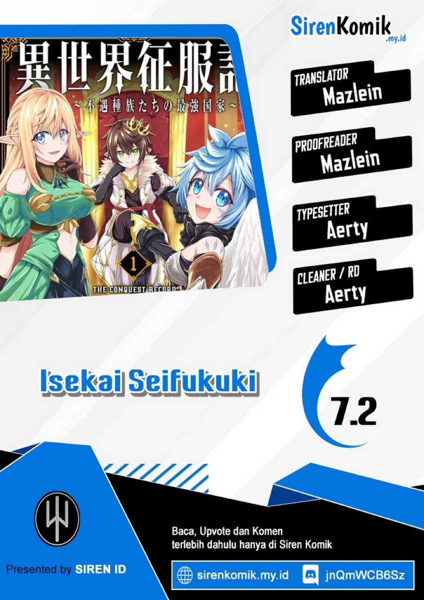 Baca Komik Isekai Seifukuki – Fuguu Shuzoku-tachi no Saikyou Kokka Chapter 7.2 Gambar 1