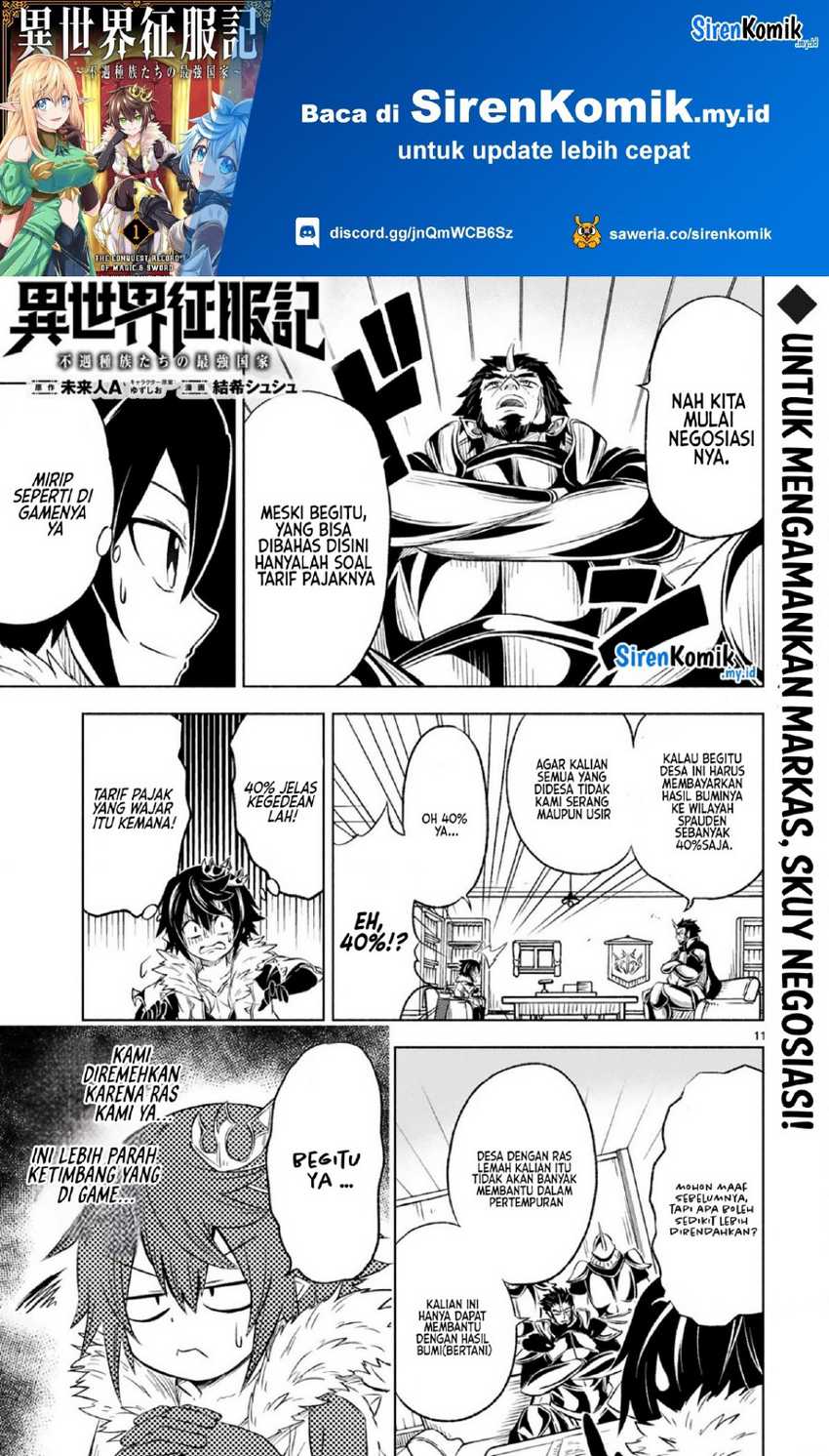 Baca Manga Isekai Seifukuki – Fuguu Shuzoku-tachi no Saikyou Kokka Chapter 7.2 Gambar 2