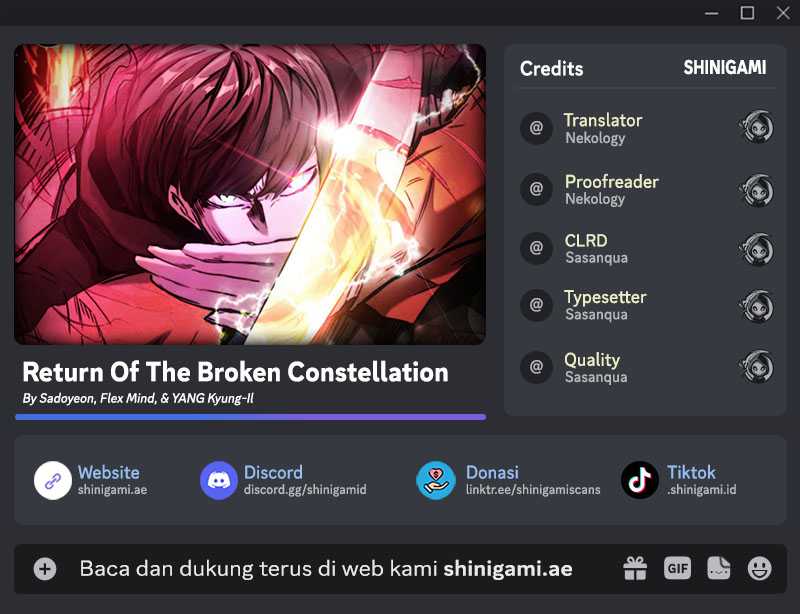 Baca Komik Return of the Broken Constellation Chapter 120 Gambar 1