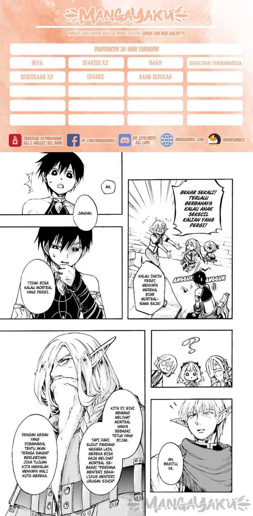Baca Komik Isekai Mokushiroku Mynoghra: Hametsu no Bunmei de Hajimeru Sekai Seifuku Chapter 11.2 Gambar 1