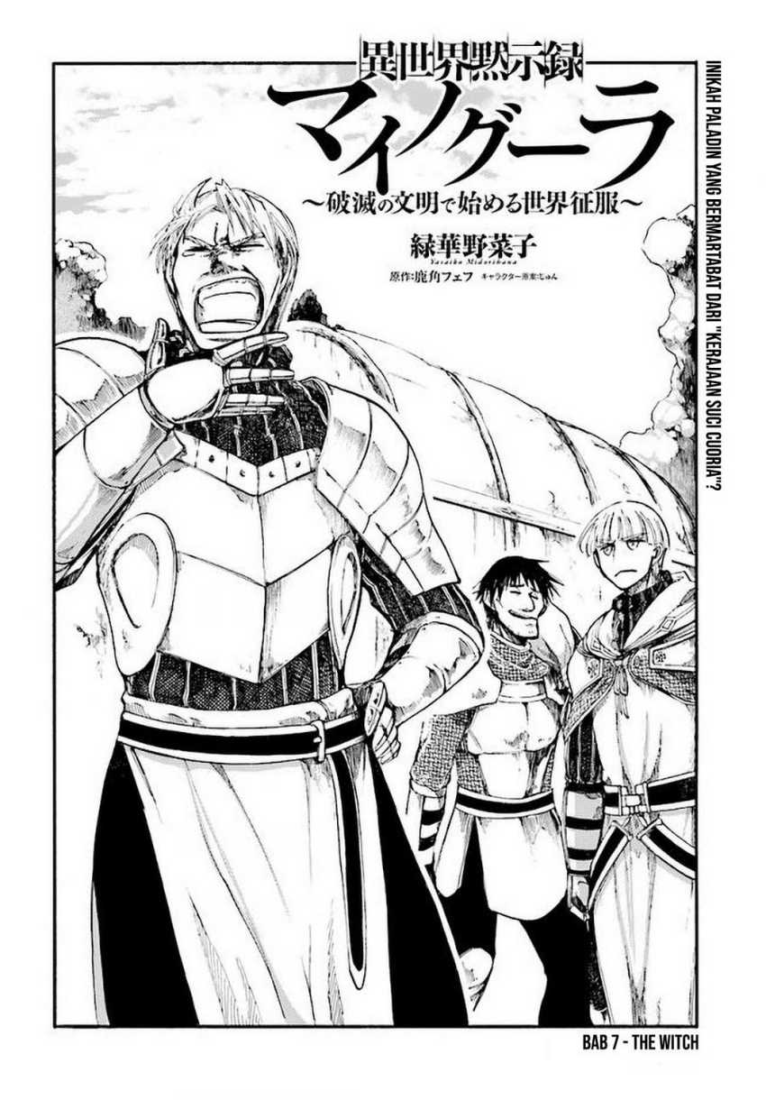 Baca Manga Isekai Mokushiroku Mynoghra: Hametsu no Bunmei de Hajimeru Sekai Seifuku Chapter 7.1 Gambar 2