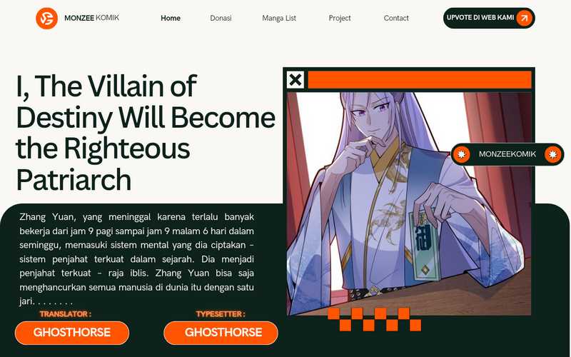 Baca Komik I, The Villain of Destiny Will Become the Righteous Patriarch Chapter 16 Gambar 1