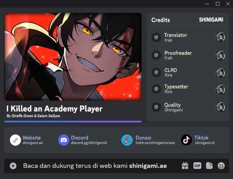 Baca Komik I Killed An Academy Player Chapter 45 Gambar 1