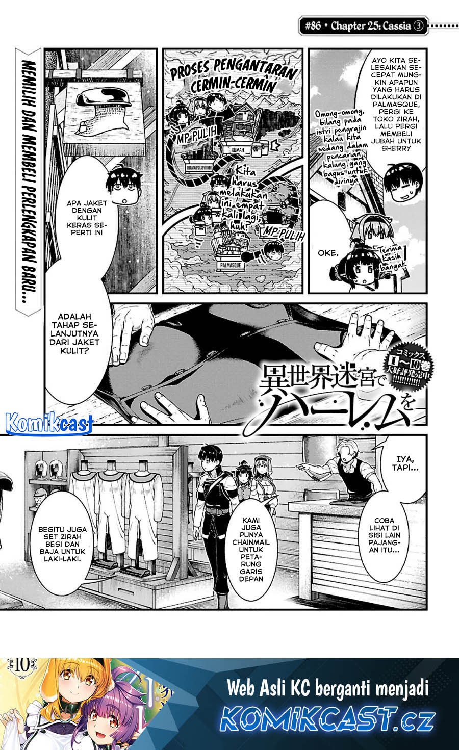 Baca Manga Isekai Meikyuu de Harem wo Chapter 86 Gambar 2