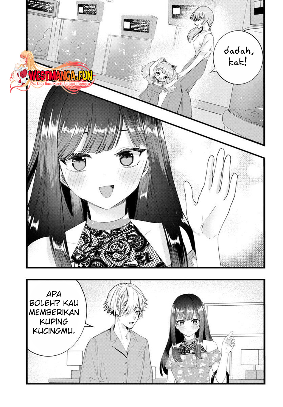 Baca Manga Chiteki de Cool na Kouhai Bijo, Ore no Kai Neko ni naru Chapter 25 Gambar 2