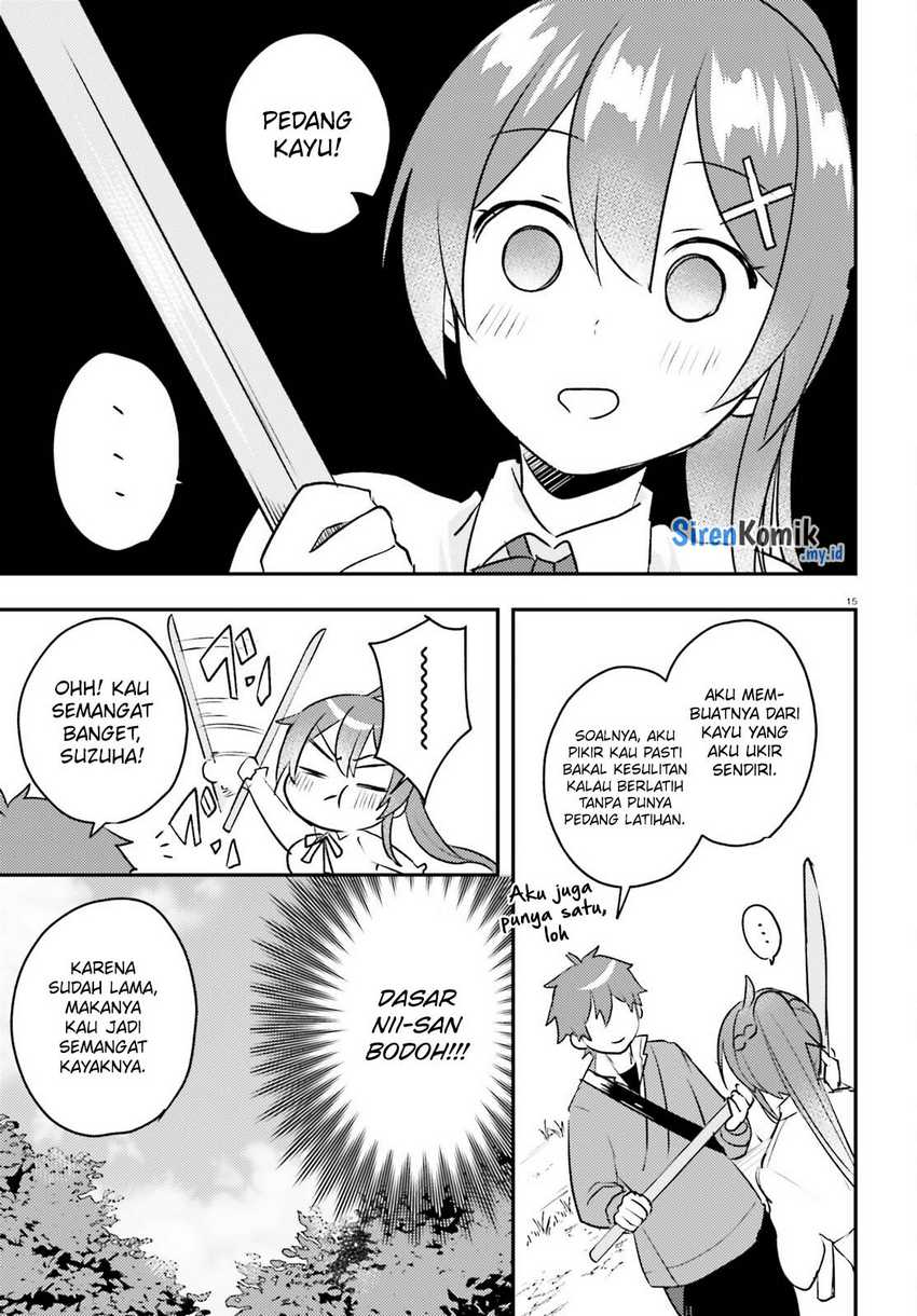 Imouto ga Onna Kishi Gakuen ni Nyuugaku Shitara Naze ka Kyuukoku no Eiyuu ni narimashita. Boku ga. Chapter 8 bahasa Indonesia Gambar 16
