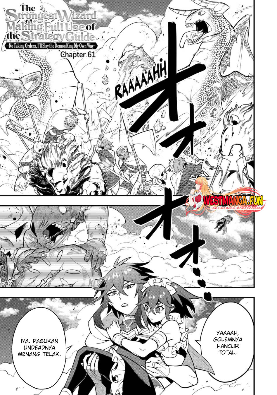 Baca Manga Kouryakuhon o Kushi Suru Saikyou no Mahoutsukai ~”meirei sa sero” to wa Iwa Senai Oreryuu Mao Tobatsu Saizen Ruuto ~ Chapter 61 Gambar 2