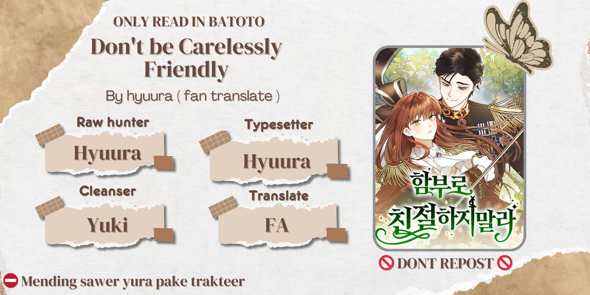 Baca Komik Don’t Be Too Nice Chapter 23 bahasa Indonesia Gambar 1