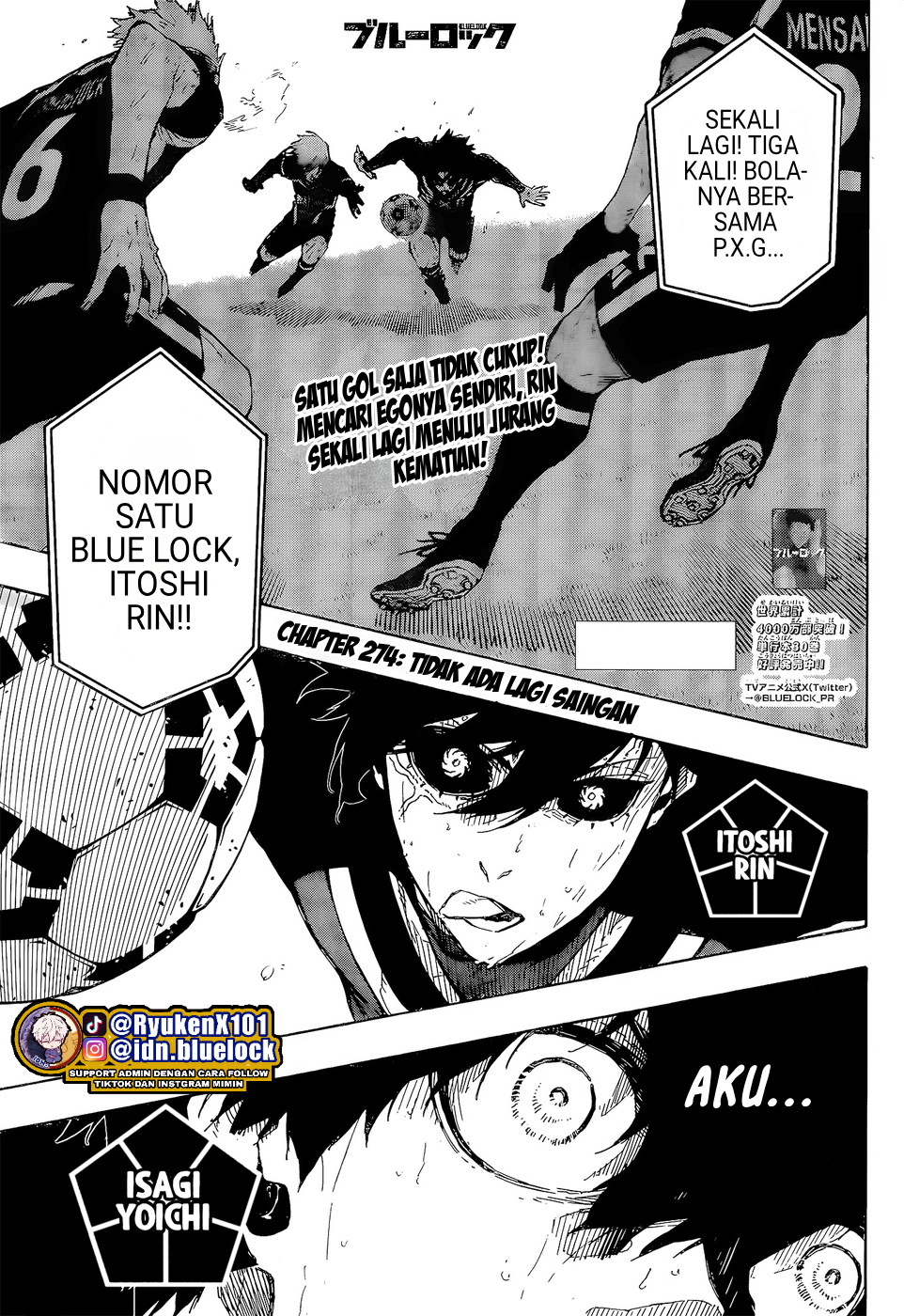 Blue Lock Chapter 274 Gambar 3