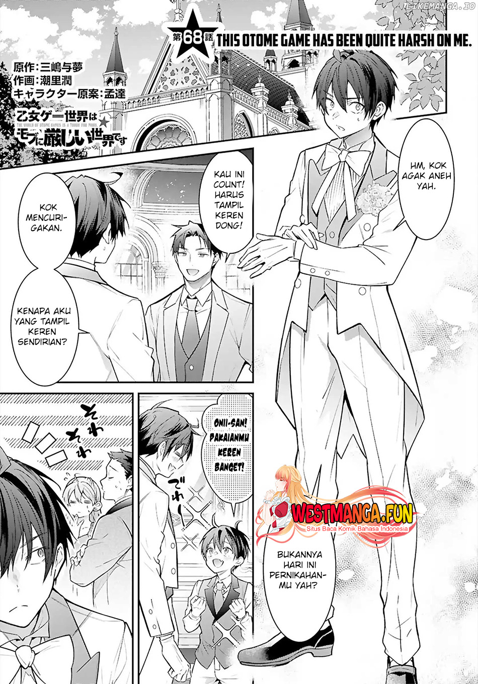 Baca Manga Otome Game Sekai wa Mob ni Kibishii Sekai Desu Chapter 68 Gambar 2