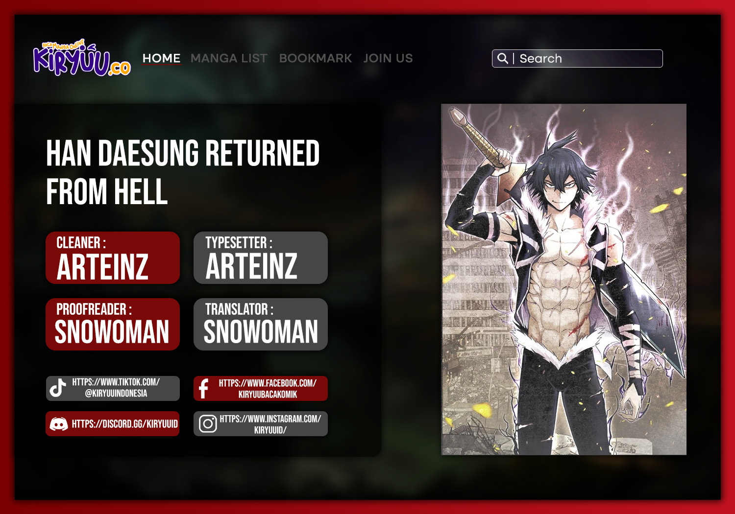 Baca Komik Han Dae Sung Returned From Hell Chapter 100 Gambar 1