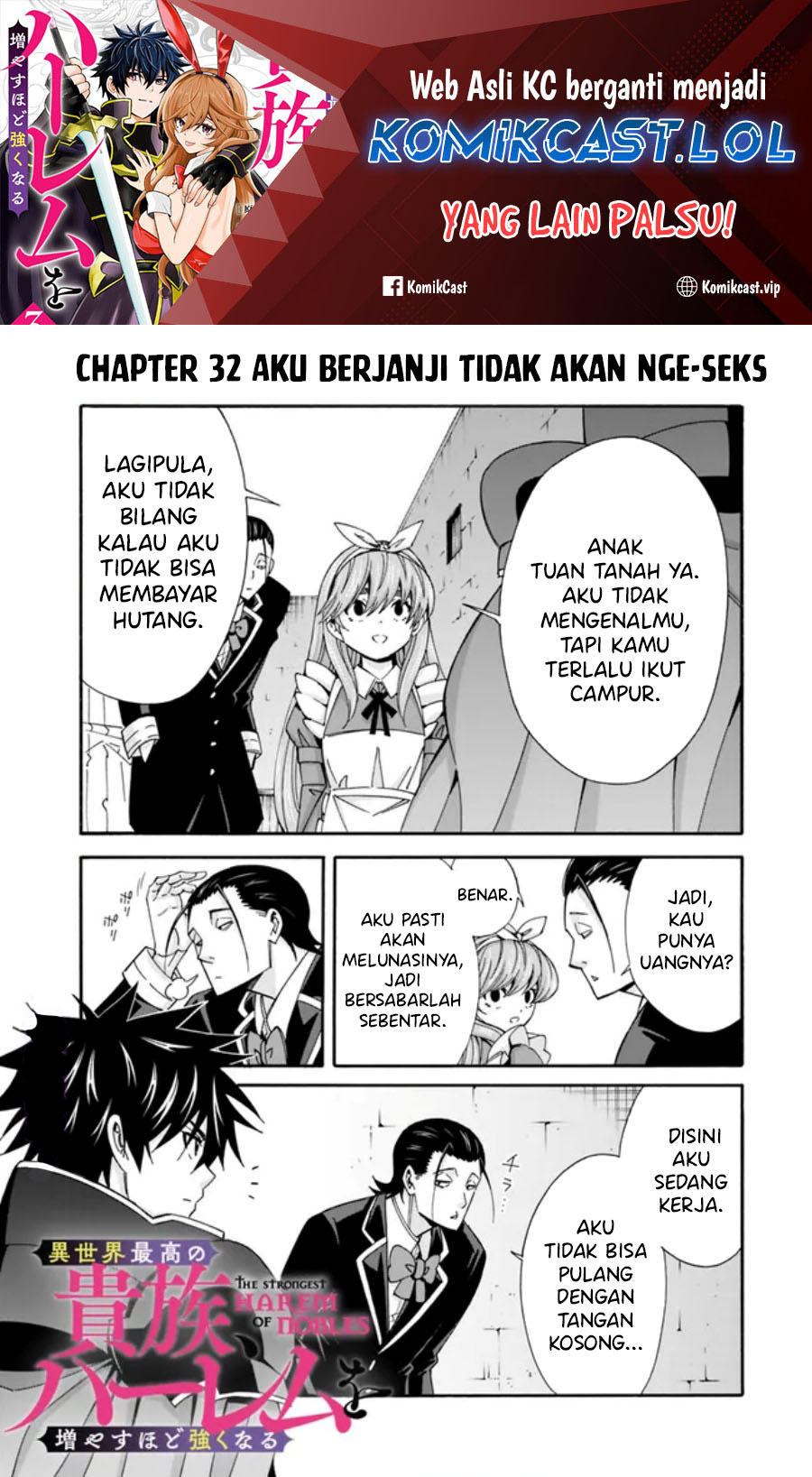 Baca Manga Isekai Saikou no Kizoku, Harem wo Fuyasu Hodo Tsuyoku Naru Chapter 32 Gambar 2