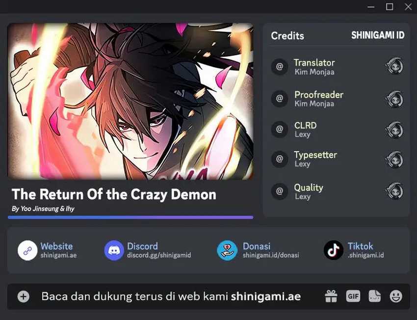 Baca Komik Return of the Mad Demon Chapter 127 Gambar 1