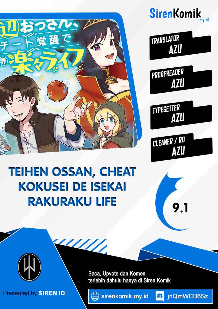 Baca Komik Teihen Ossan, Cheat Kokusei de Isekai Rakuraku Life Chapter 9.1 Gambar 1