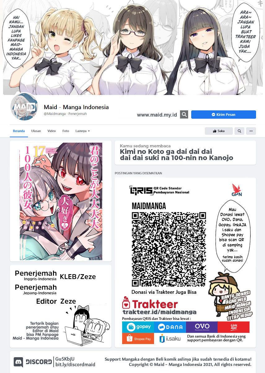 Baca Manga Kimi no Koto ga Dai Dai Dai Dai Daisuki na 100-ri no Kanojo Chapter 122.5 Gambar 2