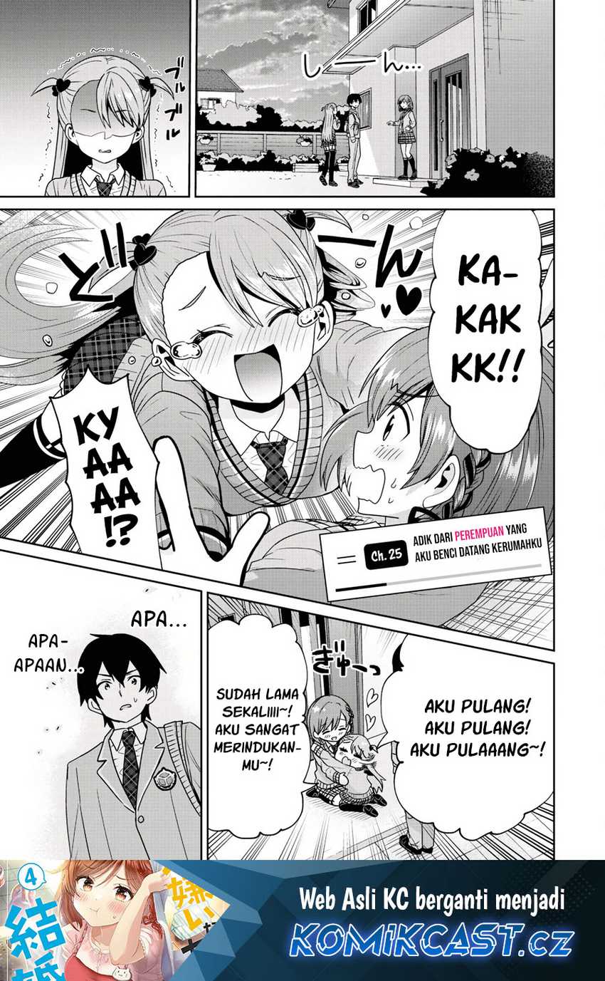 Baca Manga Kurasu no Daikirai na Joshi to Kekkon Suru Koto ni Natta Chapter 25.1 Gambar 2