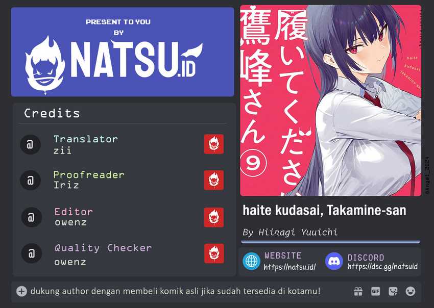 Baca Komik Haite Kudasai Takamine-san Chapter 58 Gambar 1