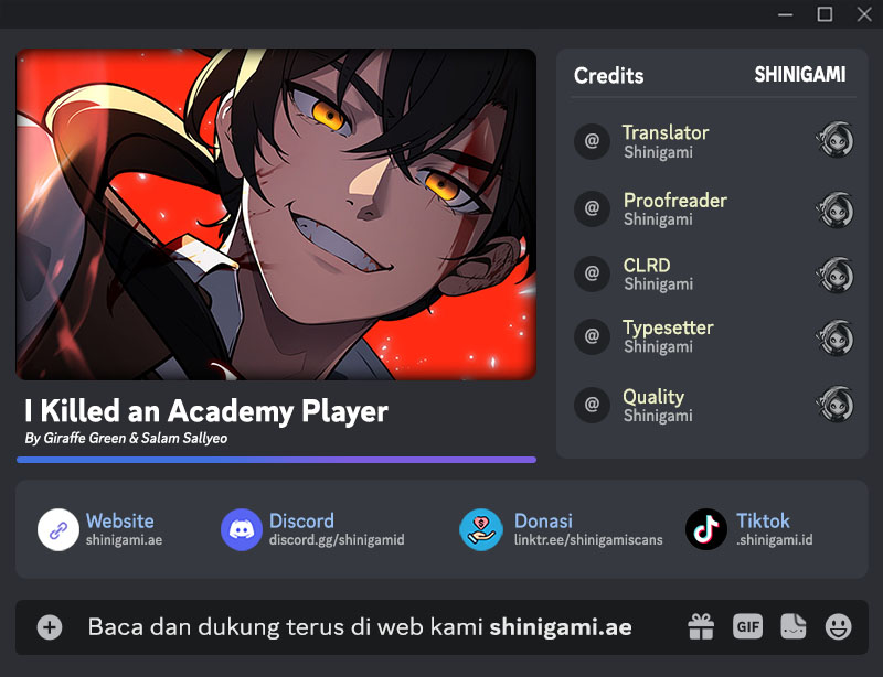 Baca Komik I Killed An Academy Player Chapter 58 bahasa Indonesia Gambar 1