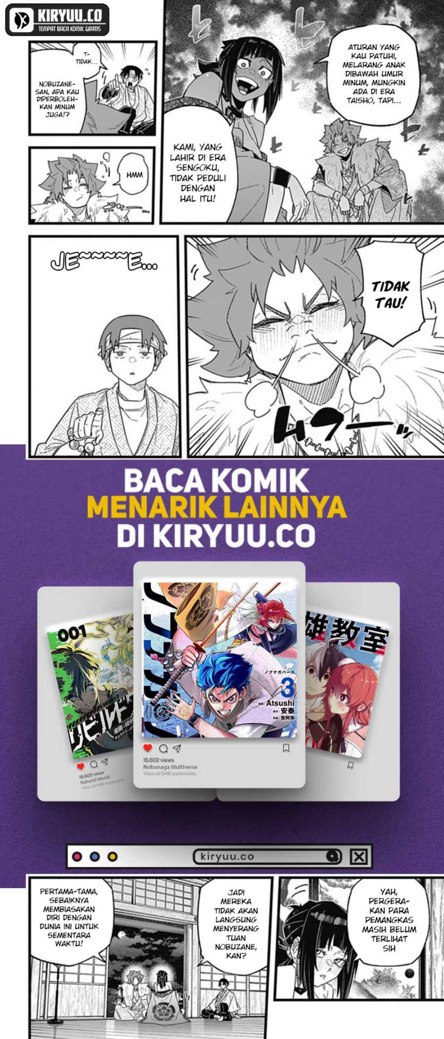 Nobunaga Multiverse Chapter 6.1 bahasa Indonesia Gambar 5