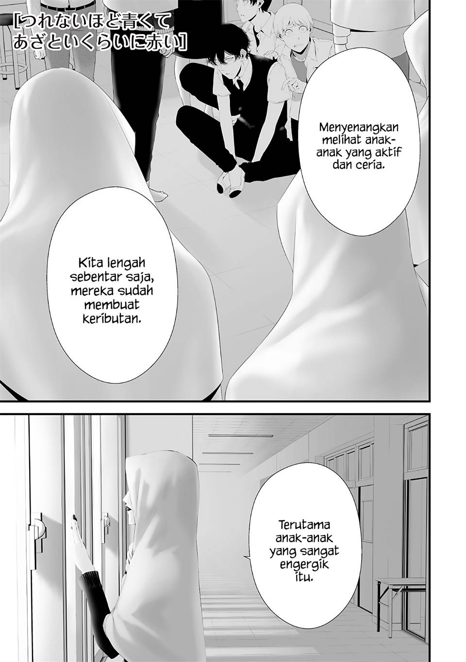 Baca Komik Tsurenai Hodo Aokute Azatoi Kurai ni Akai Chapter 45 Gambar 1