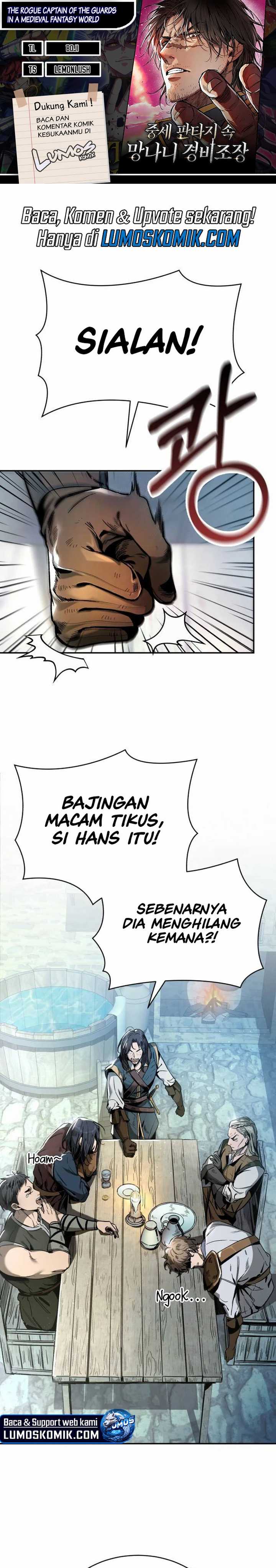 Baca Komik Roguish Guard in a Medieval FantasyRoguish Guard in a Medieval Fantasy Chapter 2 bahasa Indonesia Gambar 1