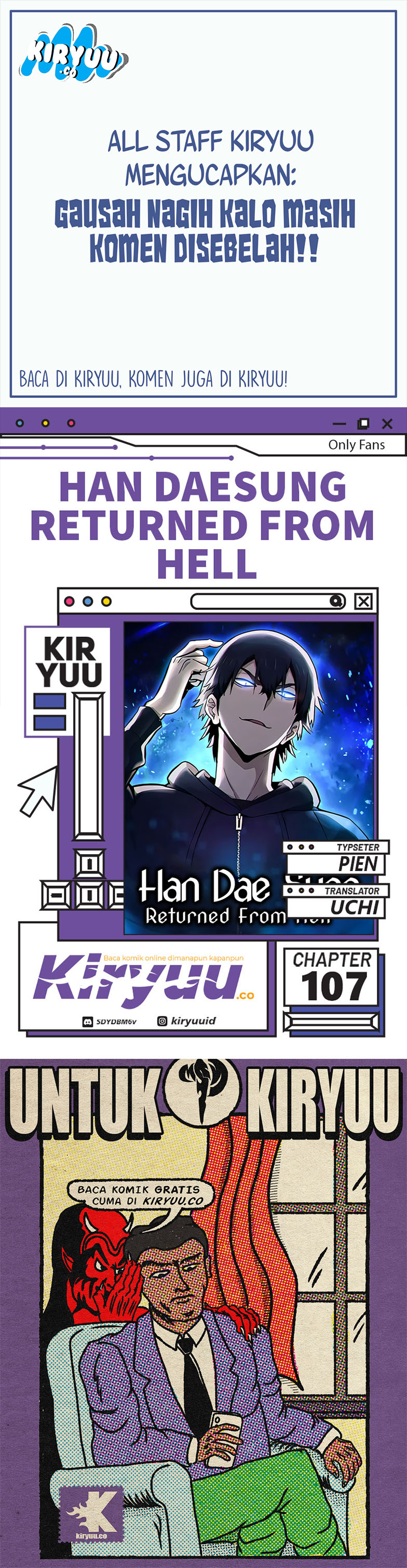 Baca Komik Han Dae Sung Returned From Hell Chapter 107 Gambar 1