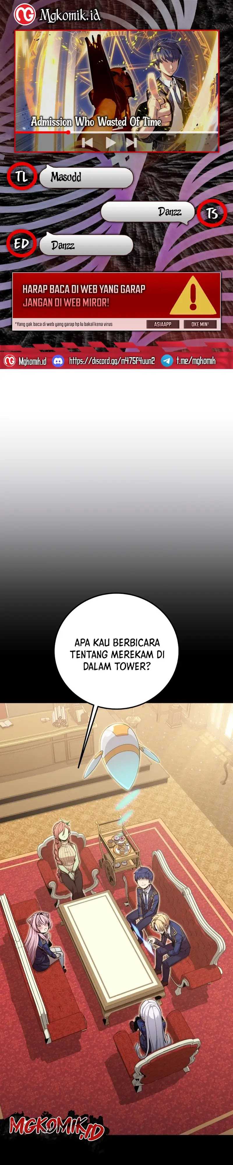 Baca Komik Admission is a Waste of Time Chapter 13 bahasa Indonesia Gambar 1