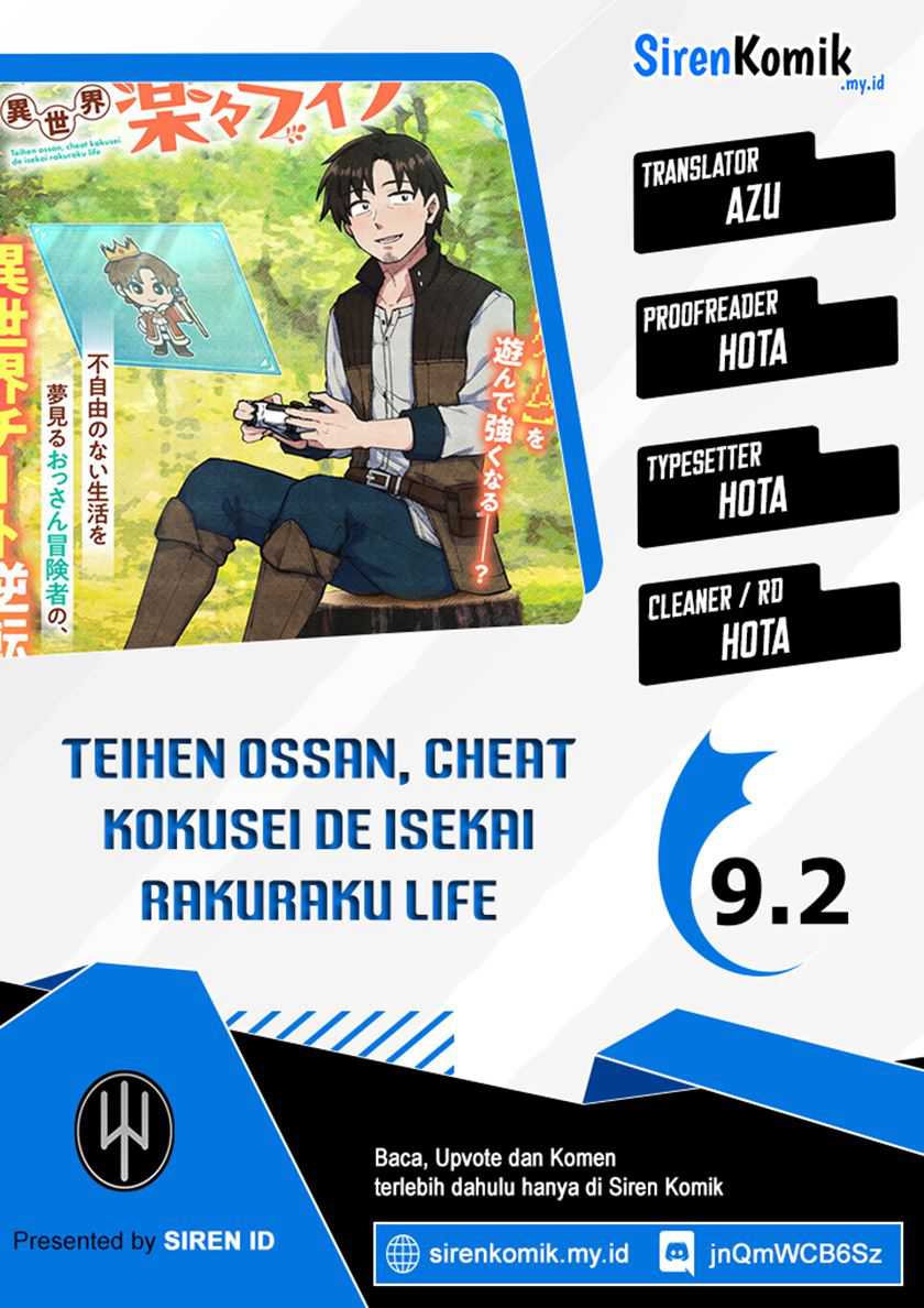 Baca Komik Teihen Ossan, Cheat Kokusei de Isekai Rakuraku Life Chapter 9.2 Gambar 1