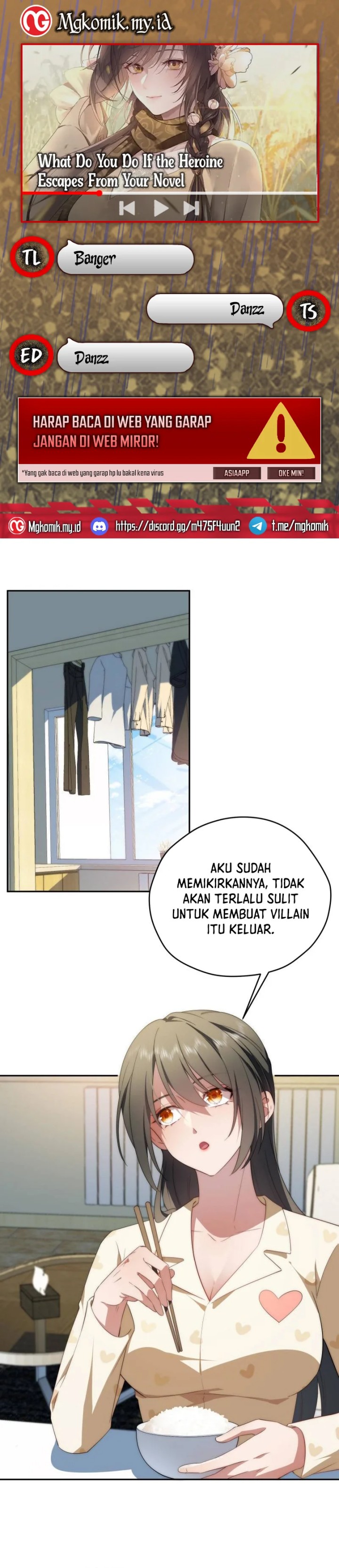 Baca Komik What Do You Do If the Heroine Escapes From Your Novel Chapter 112 bahasa Indonesia Gambar 1