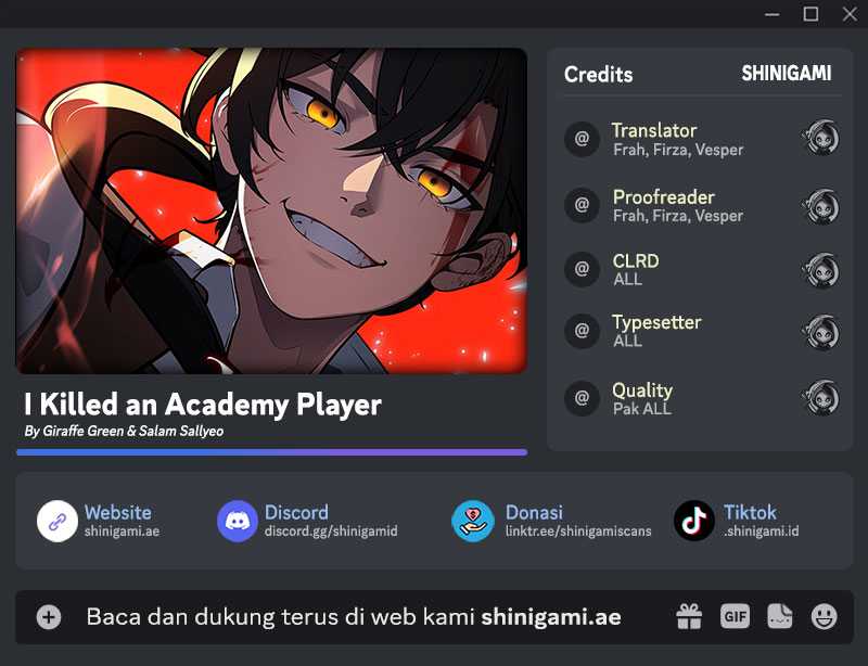 Baca Komik I Killed An Academy Player Chapter 62 bahasa Indonesia Gambar 1