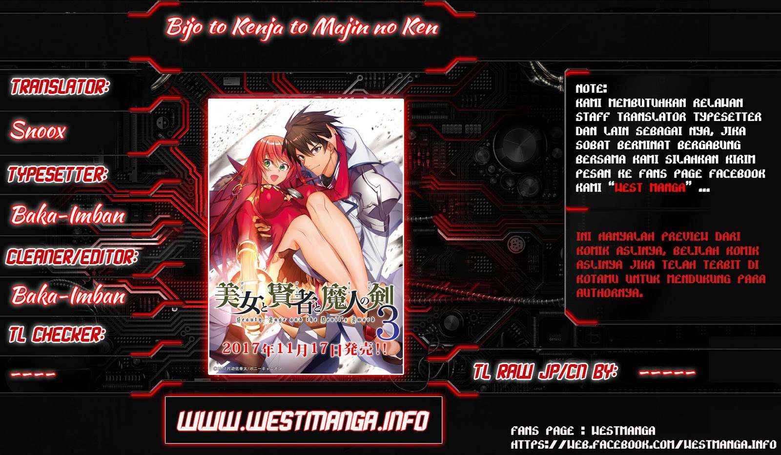 Baca Manga Bijo to Kenja to Majin no Ken Chapter 3 Gambar 2