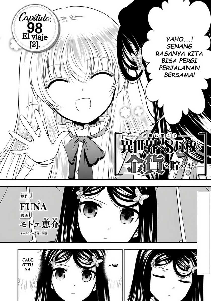 Baca Manga Rougo ni Sonaete Isekai de 8-manmai no Kinka wo Tamemasu Chapter 98 Gambar 2