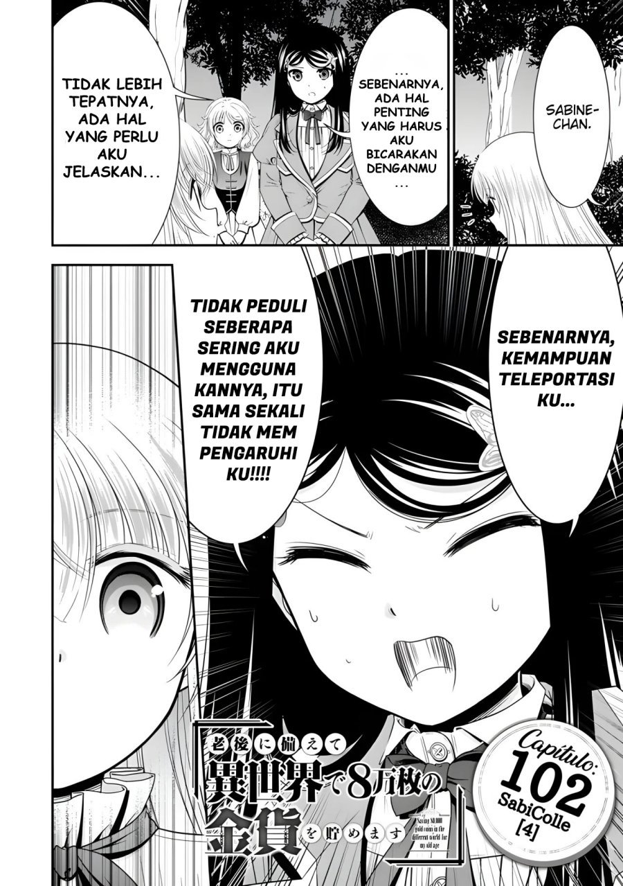 Baca Manga Rougo ni Sonaete Isekai de 8-manmai no Kinka wo Tamemasu Chapter 102 Gambar 2