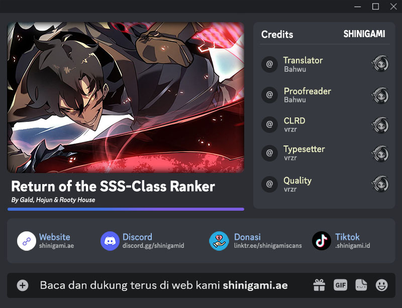 Baca Komik Return of the SSS-Class Ranker Chapter 135 bahasa Indonesia Gambar 1