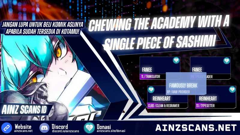 Baca Komik I Took over The Academy With a Single Sashimi Knife Chapter 22 bahasa Indonesia Gambar 1