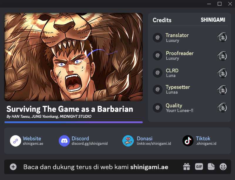 Baca Komik Survive as a Barbarian in the Game Chapter 84 Gambar 1