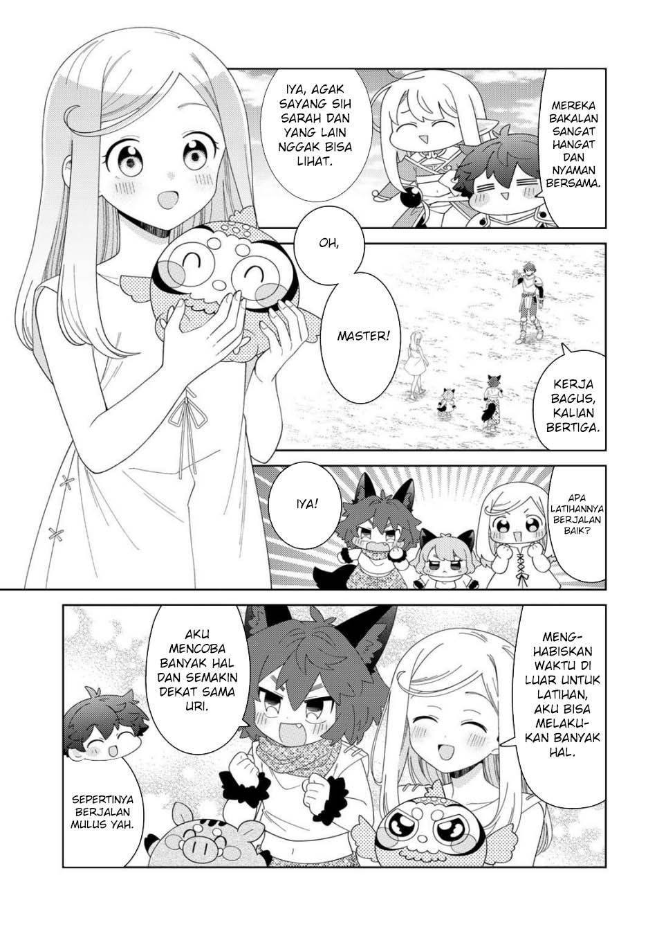 Seirei-tachi no Rakuen to Risou no Isekai Seikatsu Chapter 70 Gambar 9