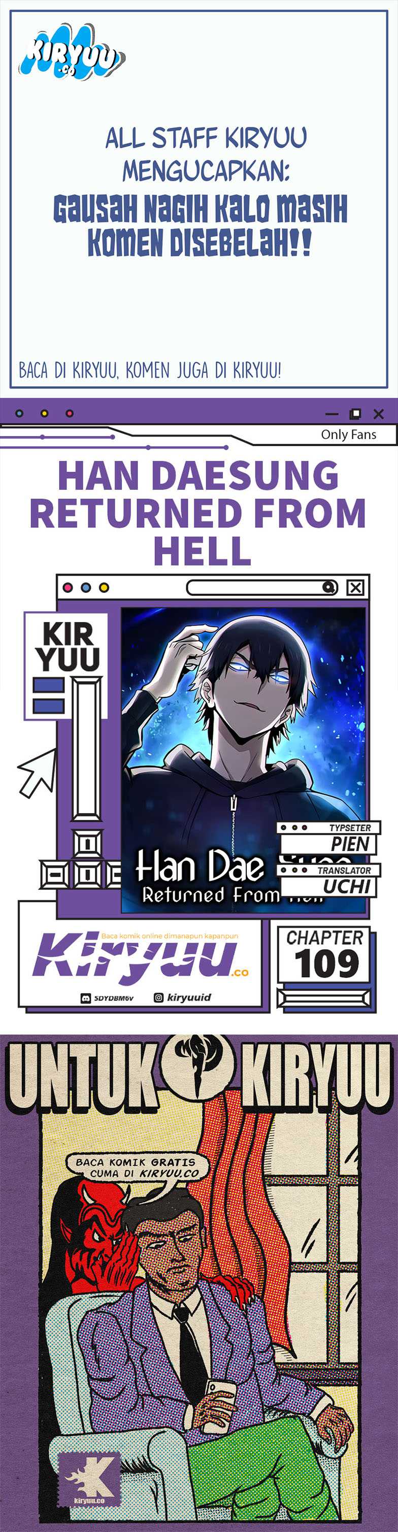 Baca Komik Han Dae Sung Returned From Hell Chapter 109 Gambar 1