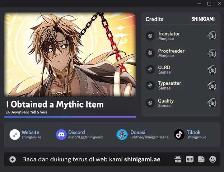 Baca Komik I Obtained a Mythic Item Chapter 111 Gambar 1